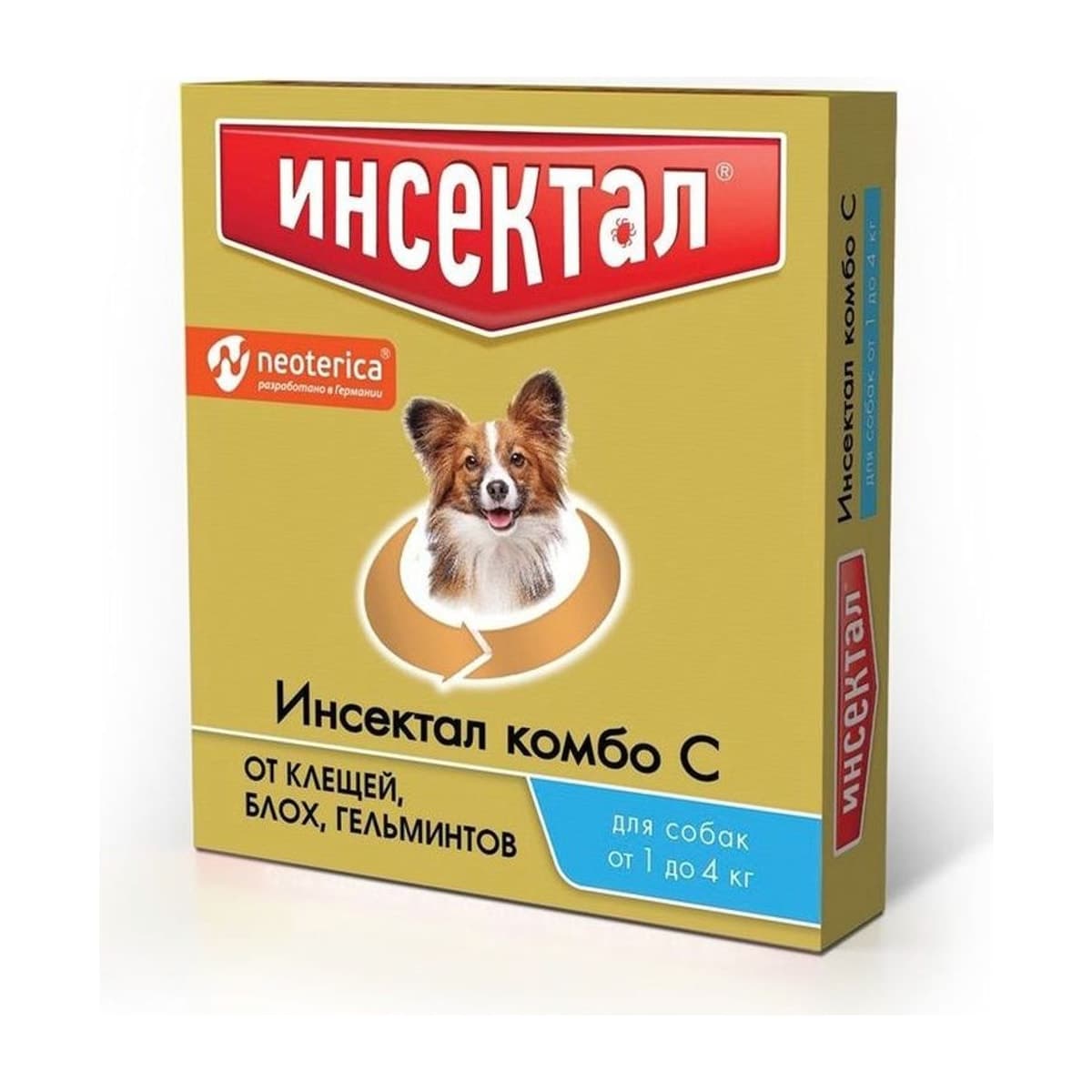Капли Инсектал Комбо для собак 1-4кг /N203/
