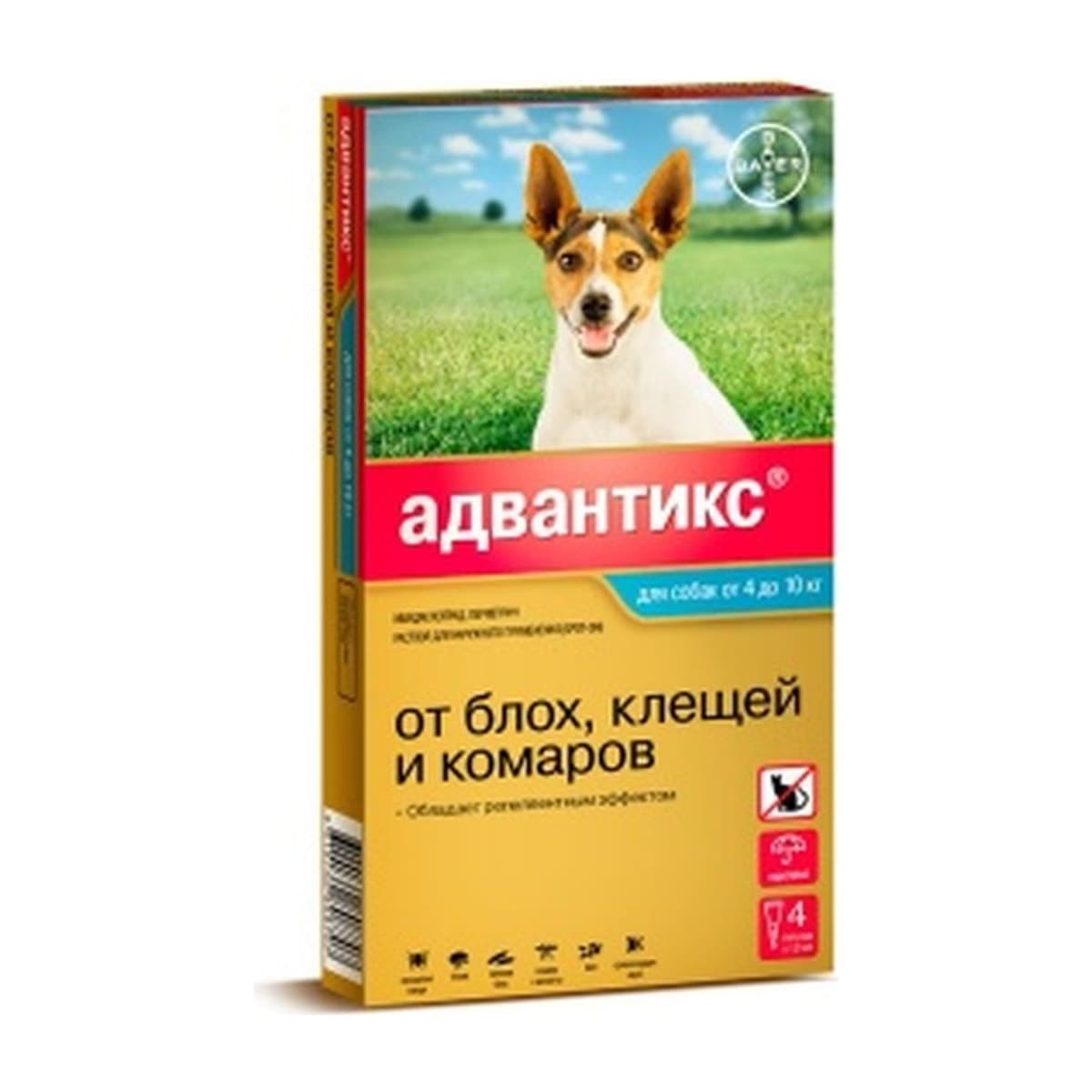 Адвантикс 100 д/соб. 4-10кг уп.1 ПИПЕТКА!! (до 02.2028)