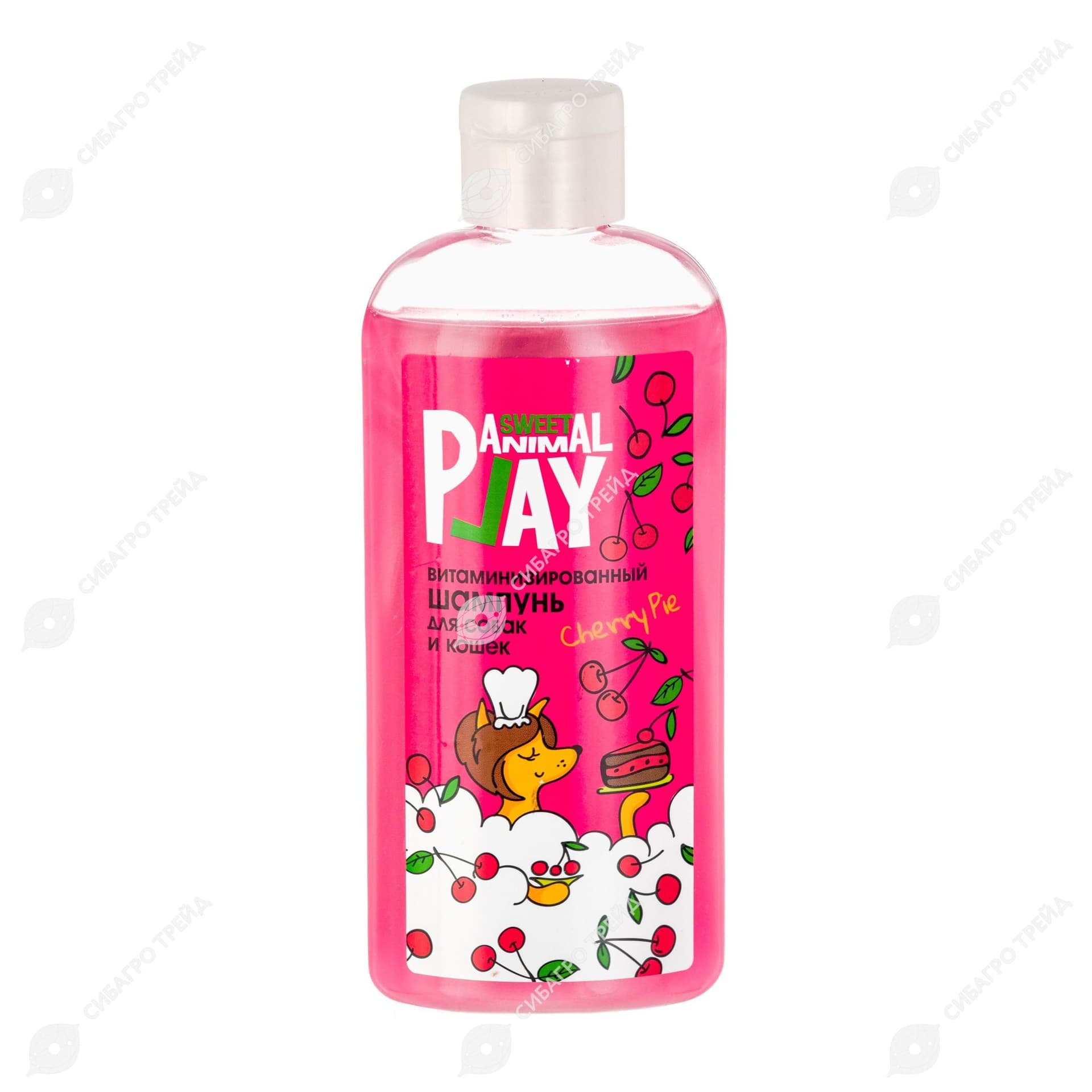Animal Play Sweet Шампунь Вишневый пай Витаминизированный для собак и кошек 300 мл