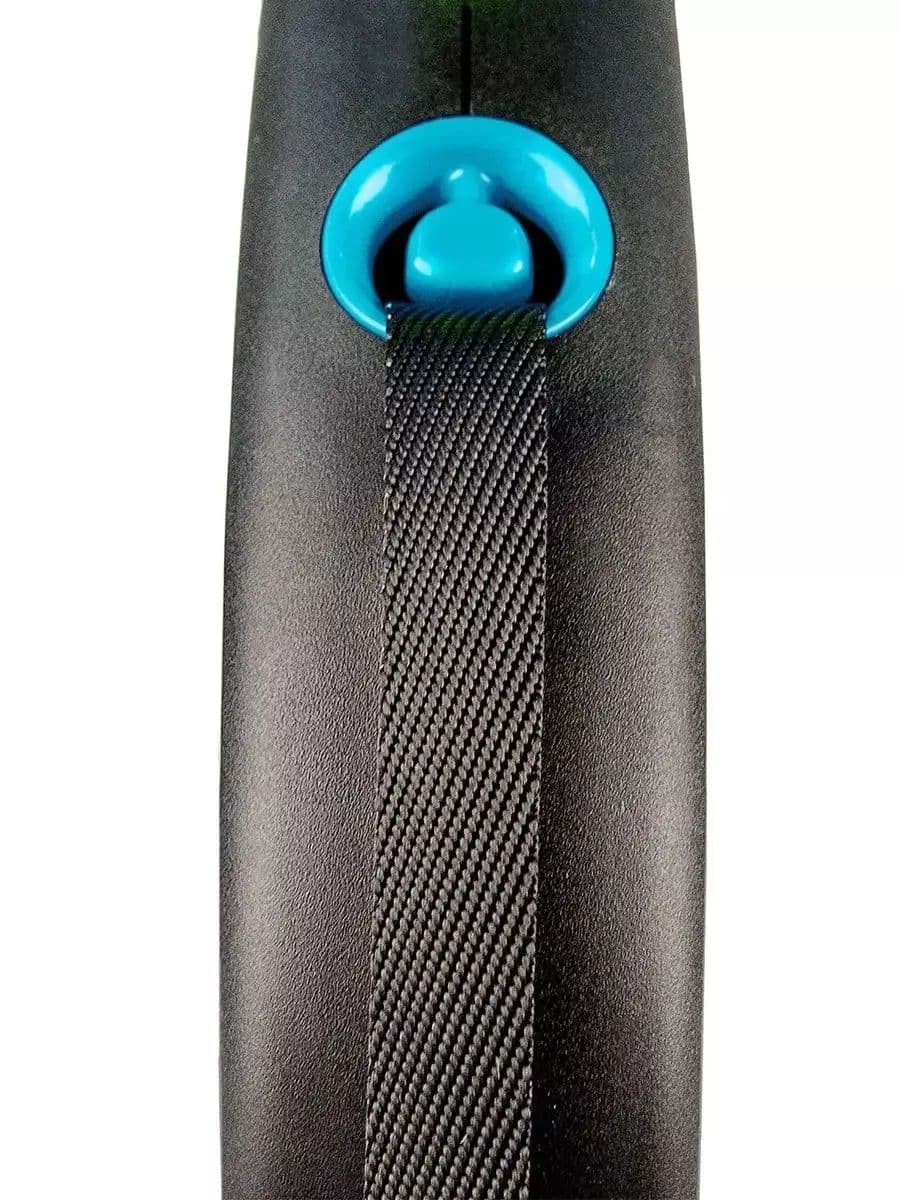 Рулетка Флекси Black Design S 5м, до 15кг ремень(розов)