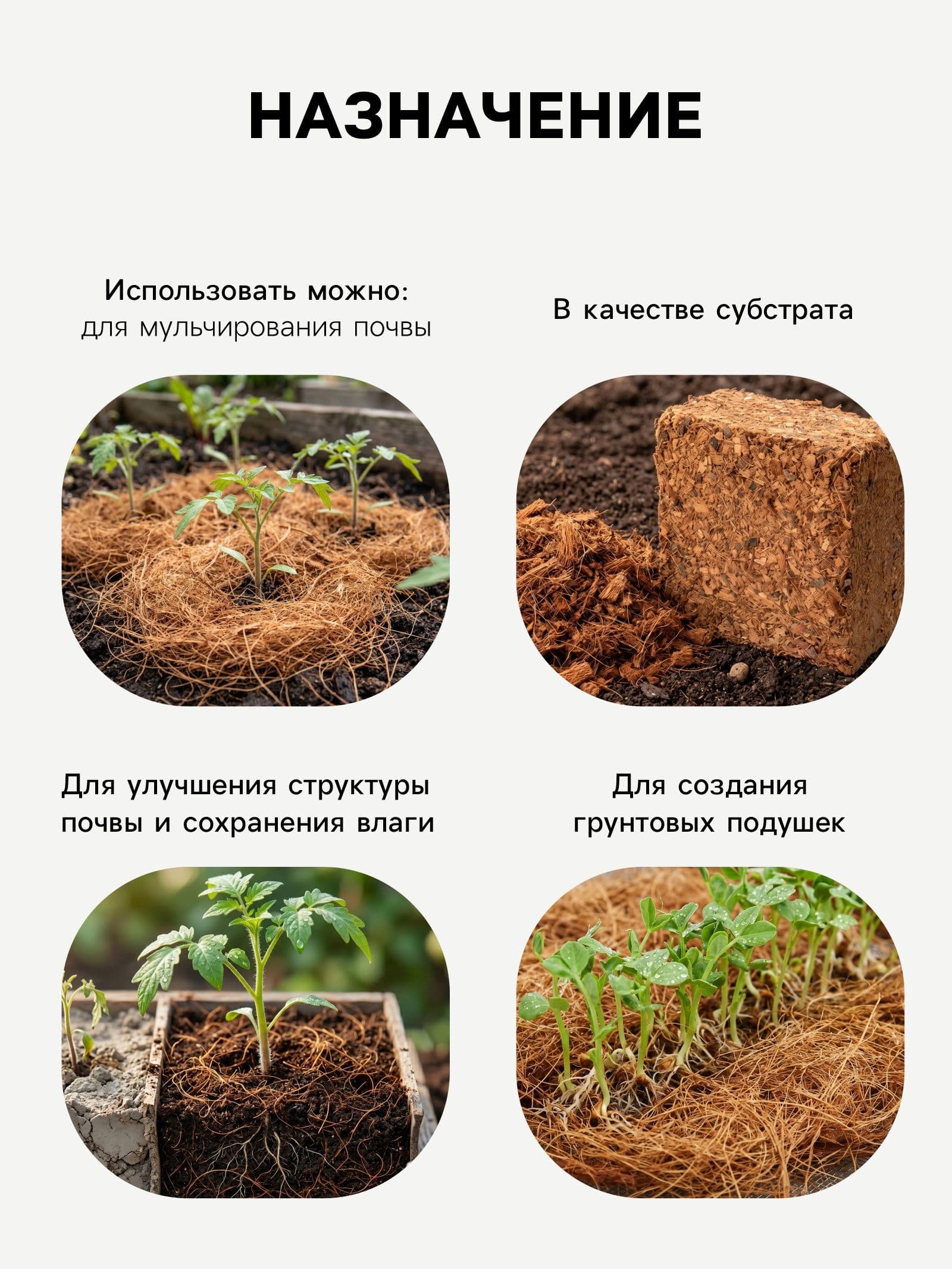 Кокосовое волокно "Рецепты Дедушки Никиты", 1 л