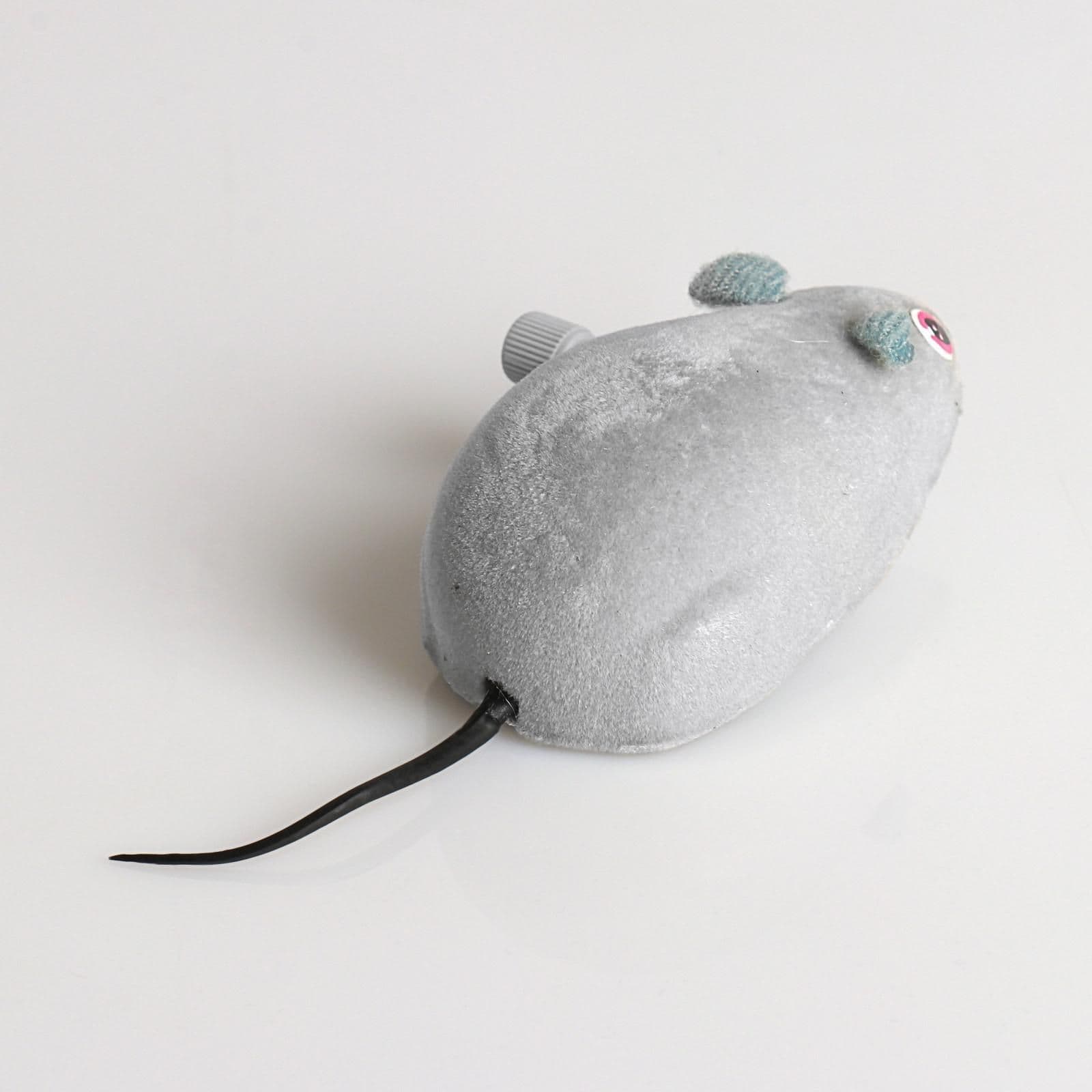 Игрушка для кошек мышка, заводная, 7 см, серая