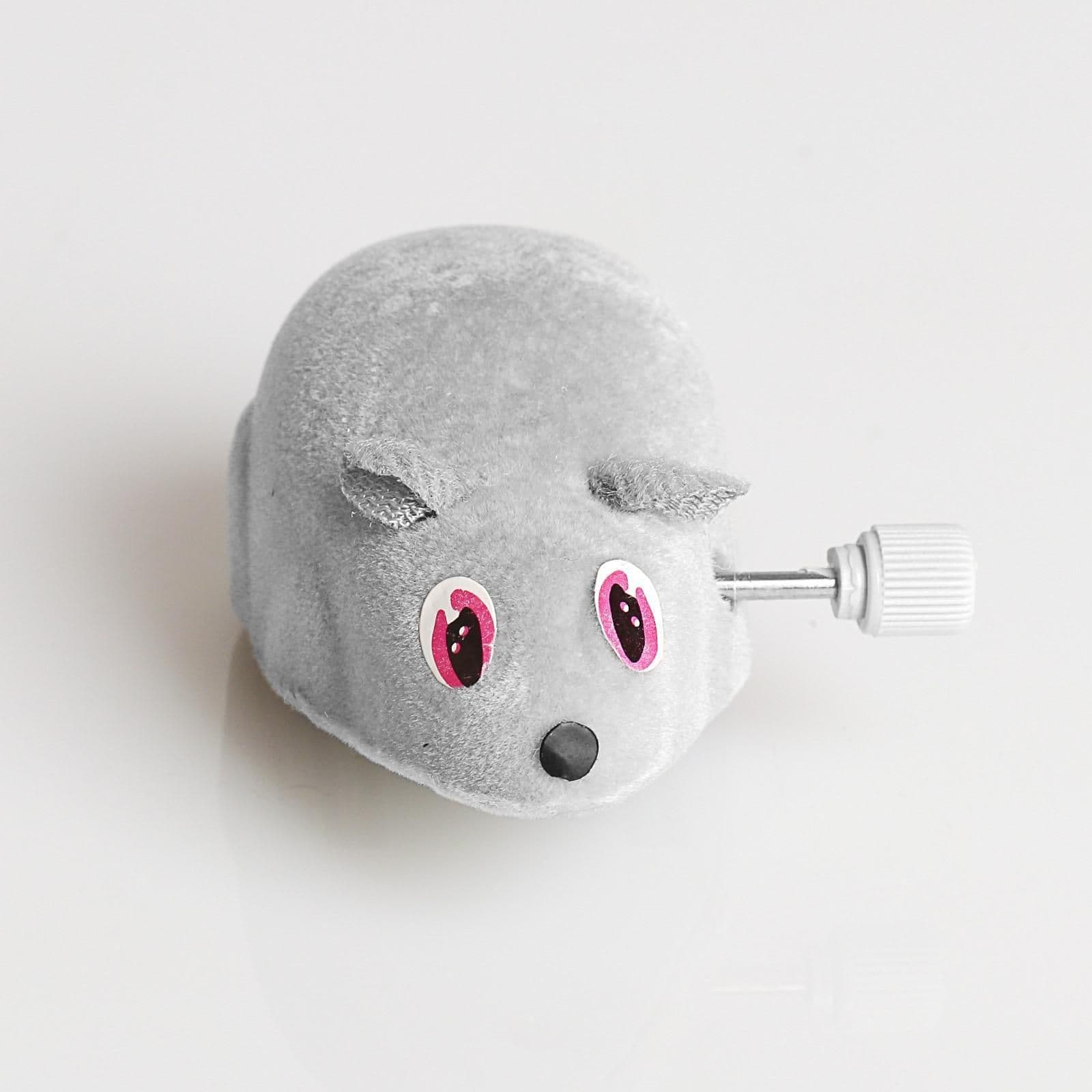 Игрушка для кошек мышка, заводная, 7 см, серая
