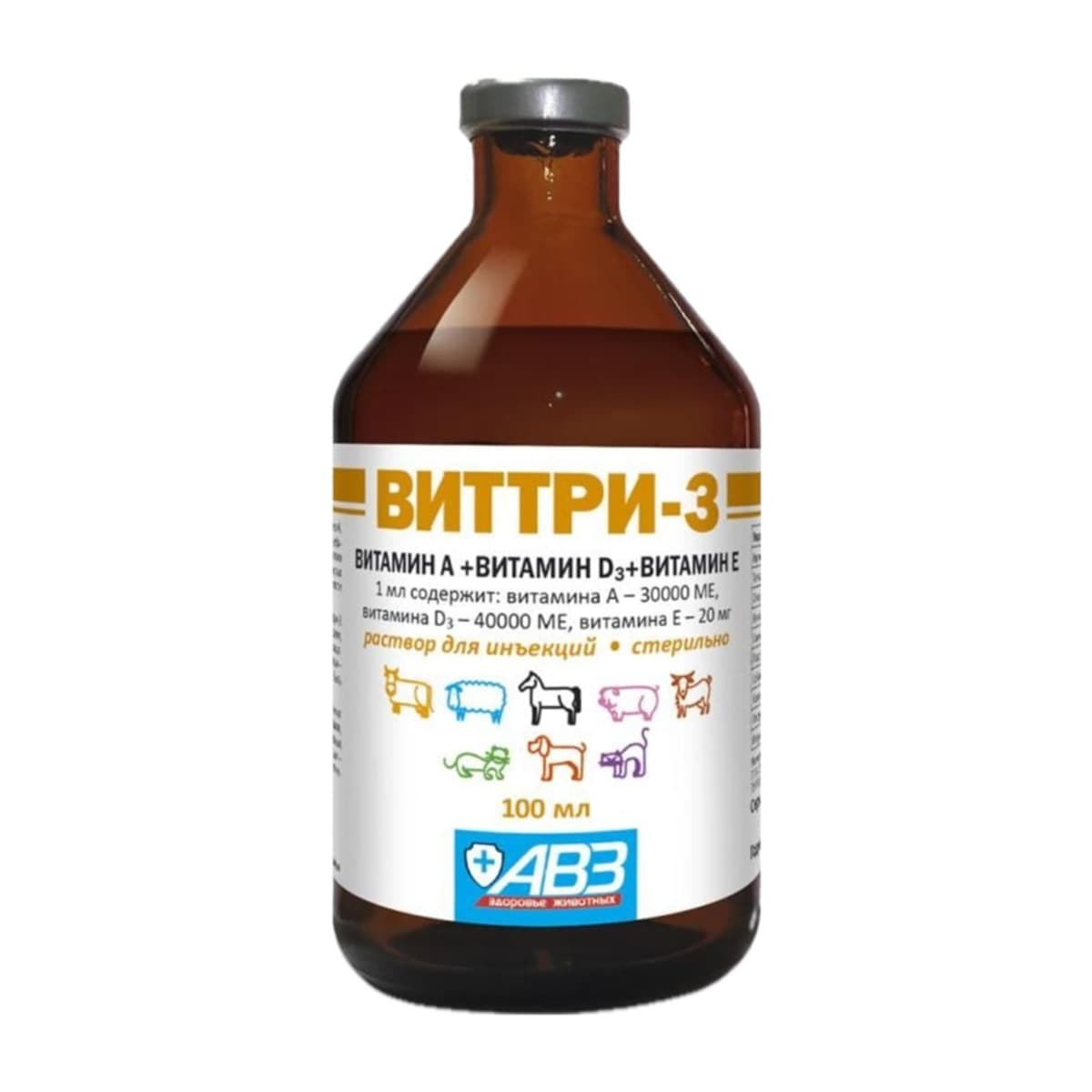 Виттри-1 (А, Д, Е) для животных 100 мл